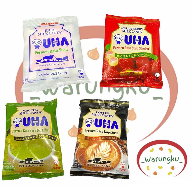 

qtpe 13 Permen UHA 13gr PERMEN JEPANG Original Strawberry Candy Milk Rich 9D8