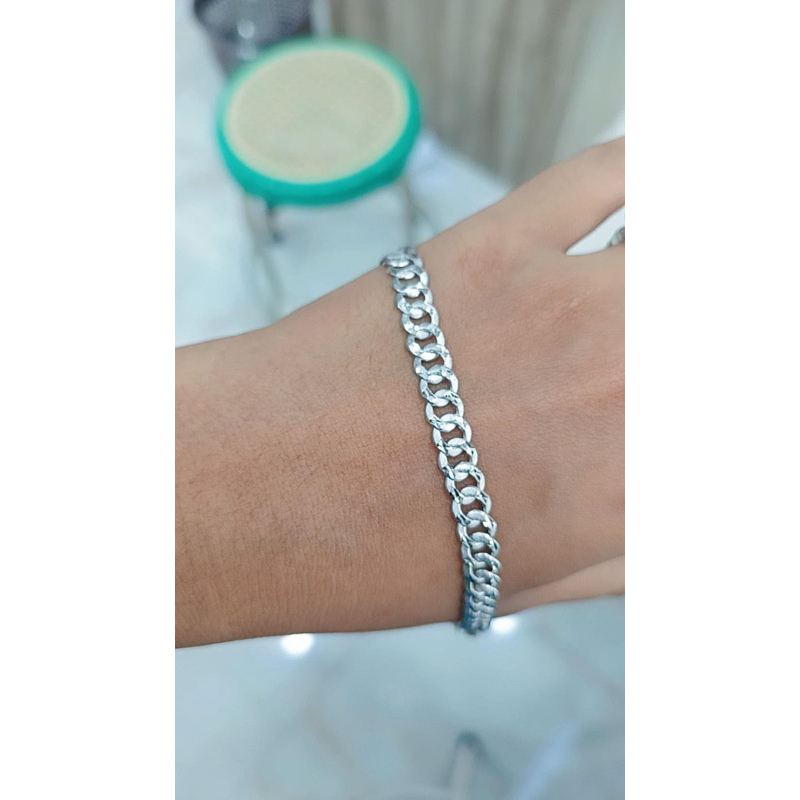 gelang emas putih 8k