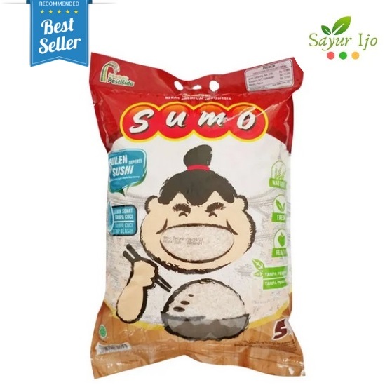 

Beras Sumo Merah 5 KG / Karung White Rice Beras Halus Pulen Premium