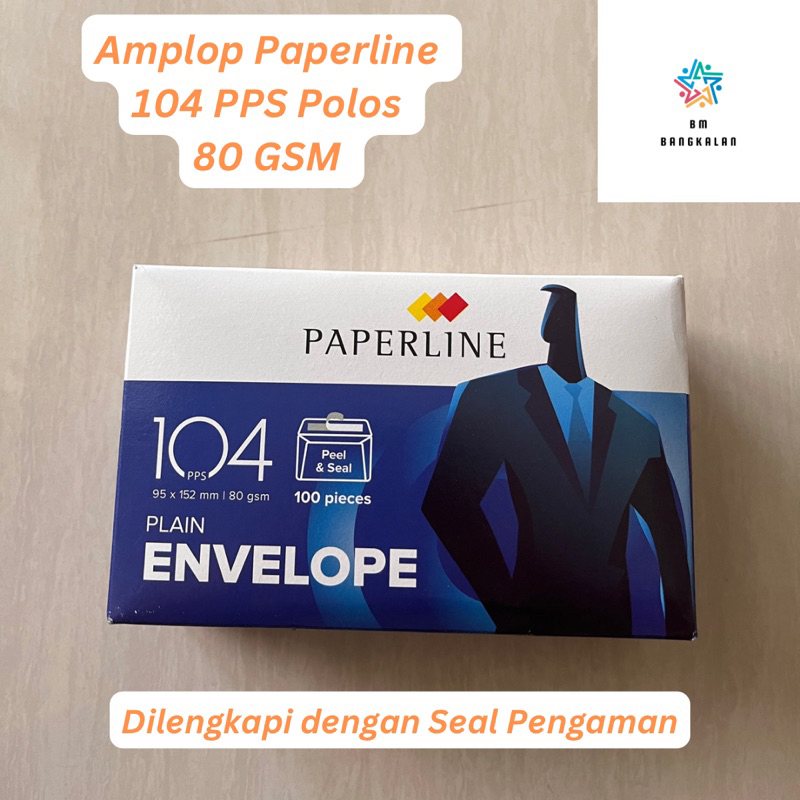 

Amplop Paperline 104 PPS Putih Polos dengan Perekat / Seal
