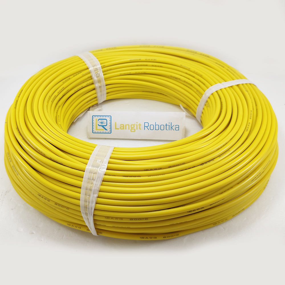 AWG 8 Kabel Silicone AWG8 Cable Silikon Wire Yellow Kuning