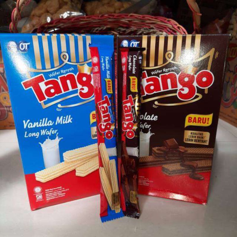 

TANGO WAFER BOX RASA VANILA/COKLAT ISI 20PCS