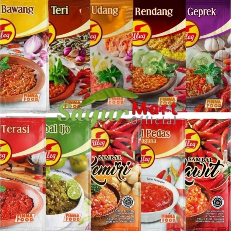 

FINNA SAMBAL ULEG Bawang,Udang,Teri,Rendang,Geprek,Terasi,ijo,Kemiri,Pedas,Rawit,sambal rendang