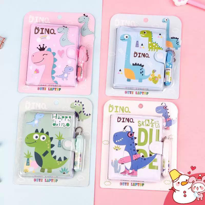 

Buku 2 In 1 Memo+Pen Dairy Kartun Lucu Mini Buku Memo Diary