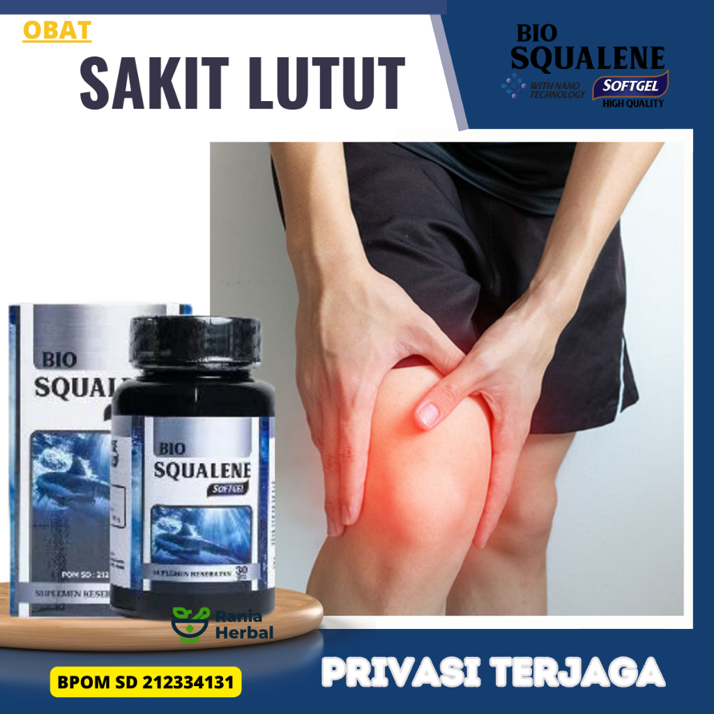BIO SQUALENE - Obat Nyeri Lutut, Obat Nyeri Sendi Lutut, Obat Lutut Kopong, Obat Radang Sendi Lutut,