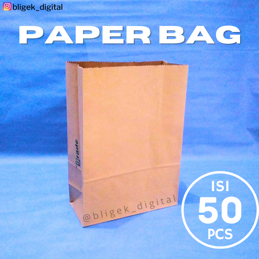 

Paper Bag SOS / Paper Bag Kraft / Kantong Kertas #S (isi 50 pcs)