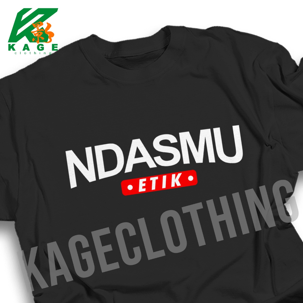 Kaos PRABOWO NDASMU ETIK Tshirt baju distro cotton combed 30s UNISEX KAOS JAWA  KAOS RELAWAN PRABOWO