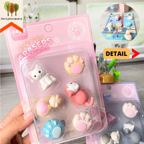 

Penghapus Miniatur Kucing 1 Box 6 Pcs XGD-8926 Free Box ER-1078 Stationery For School Alat Tulis Kantor Sekolah