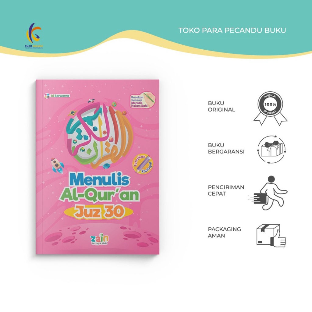 PreOrder buku Anak - Menulis Alquran Juz 30 - Zain Penyejuk Hati - Bukukaluku