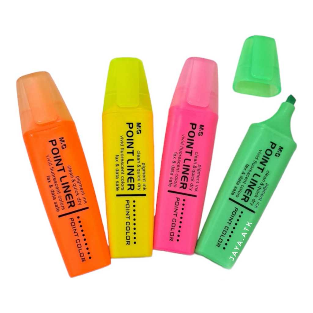 

HIGHLIGHTER NEON M&G AHM21572 POINT LINER PENANDA WARNA TULISAN