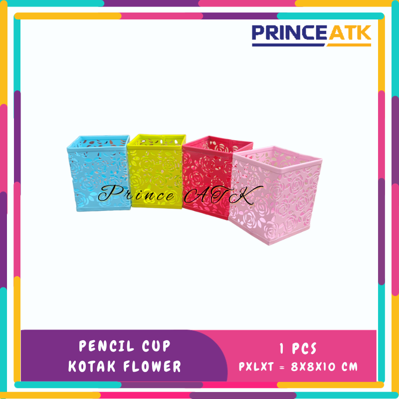 

PENCIL CUP WARNA FLOWER / KOTAK PENSIL / PENCIL ORGANIZER / DESK PEN