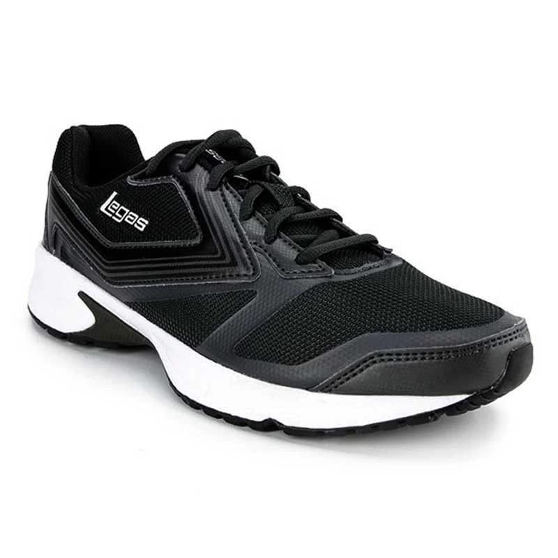 Sepatu League Legas Nova La U hitam running shoes original promo