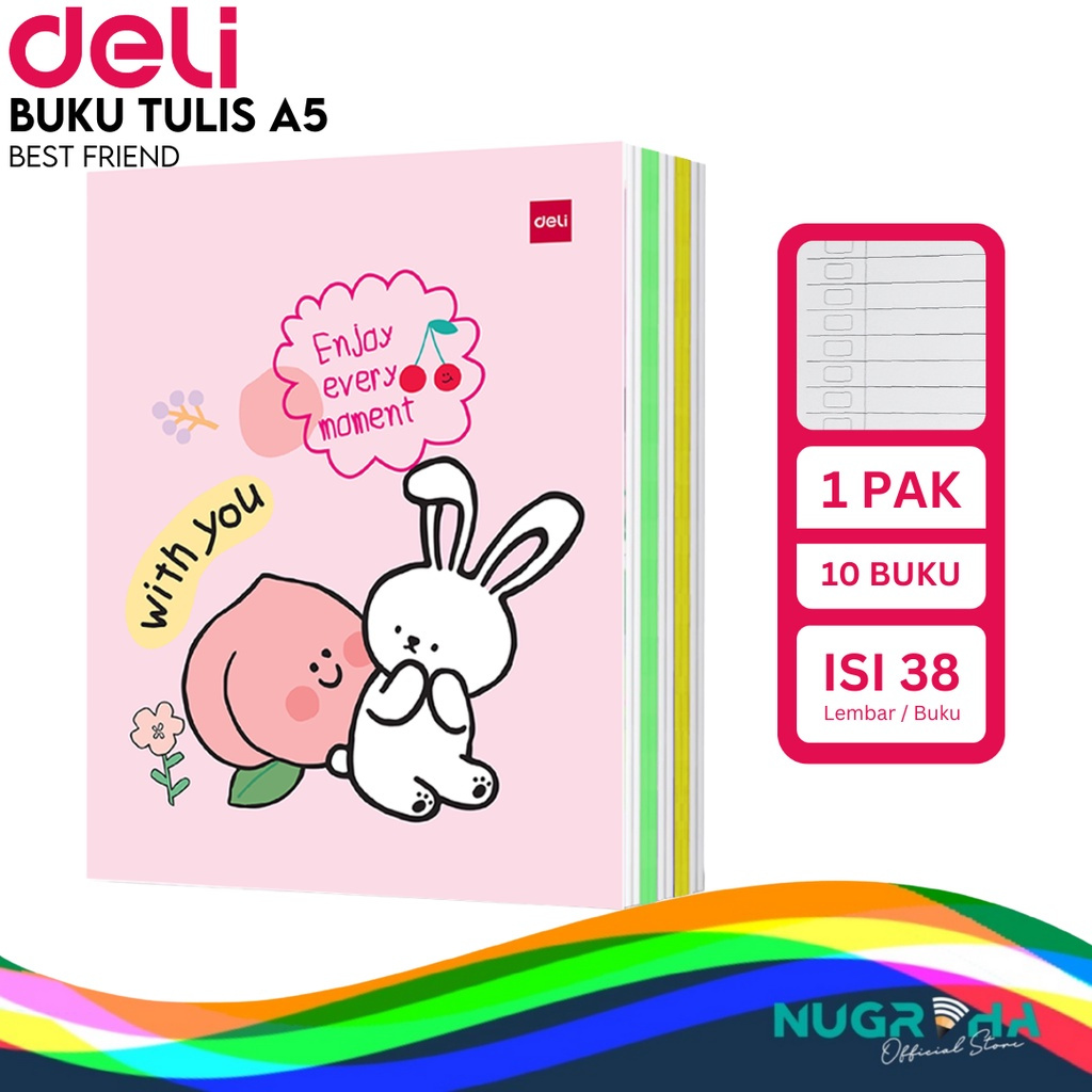 

Buku Tulis Sekolah DELI 38 Lembar – Best Friend