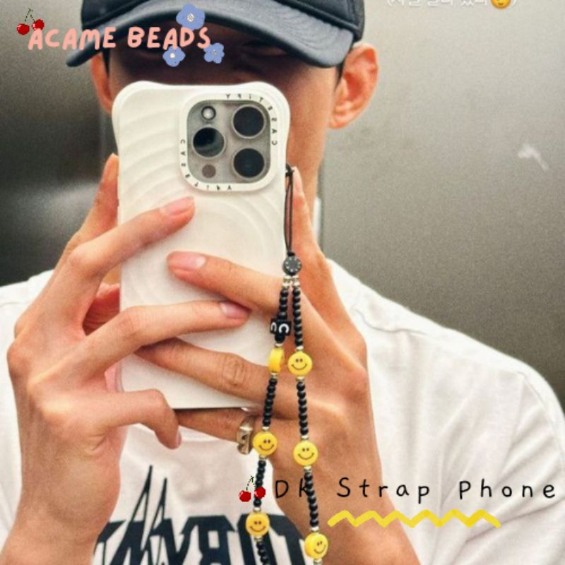 DK Deokyeom strap phone smile gantungan handphone