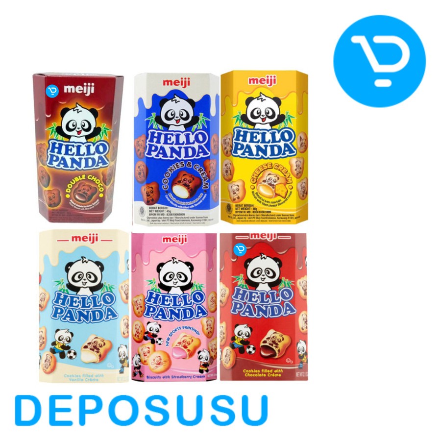 

MEIJI HELLO PANDA Biskuit Chocolate Cheese Vanilla Strawberry Cookies