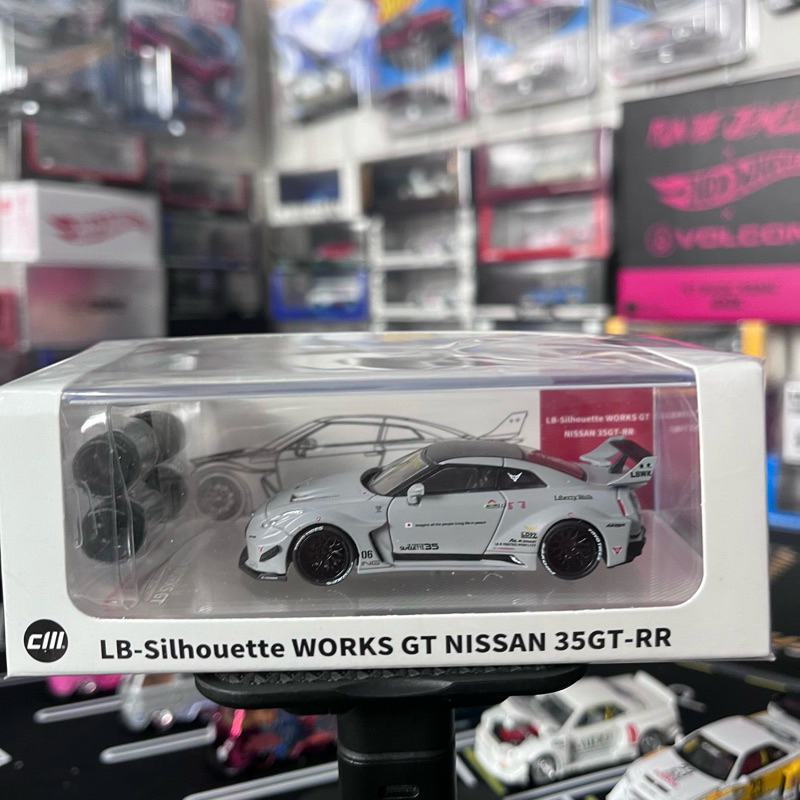 CM Model Nissan GTR R35 Lb silhouette lbwk liberty walk grey