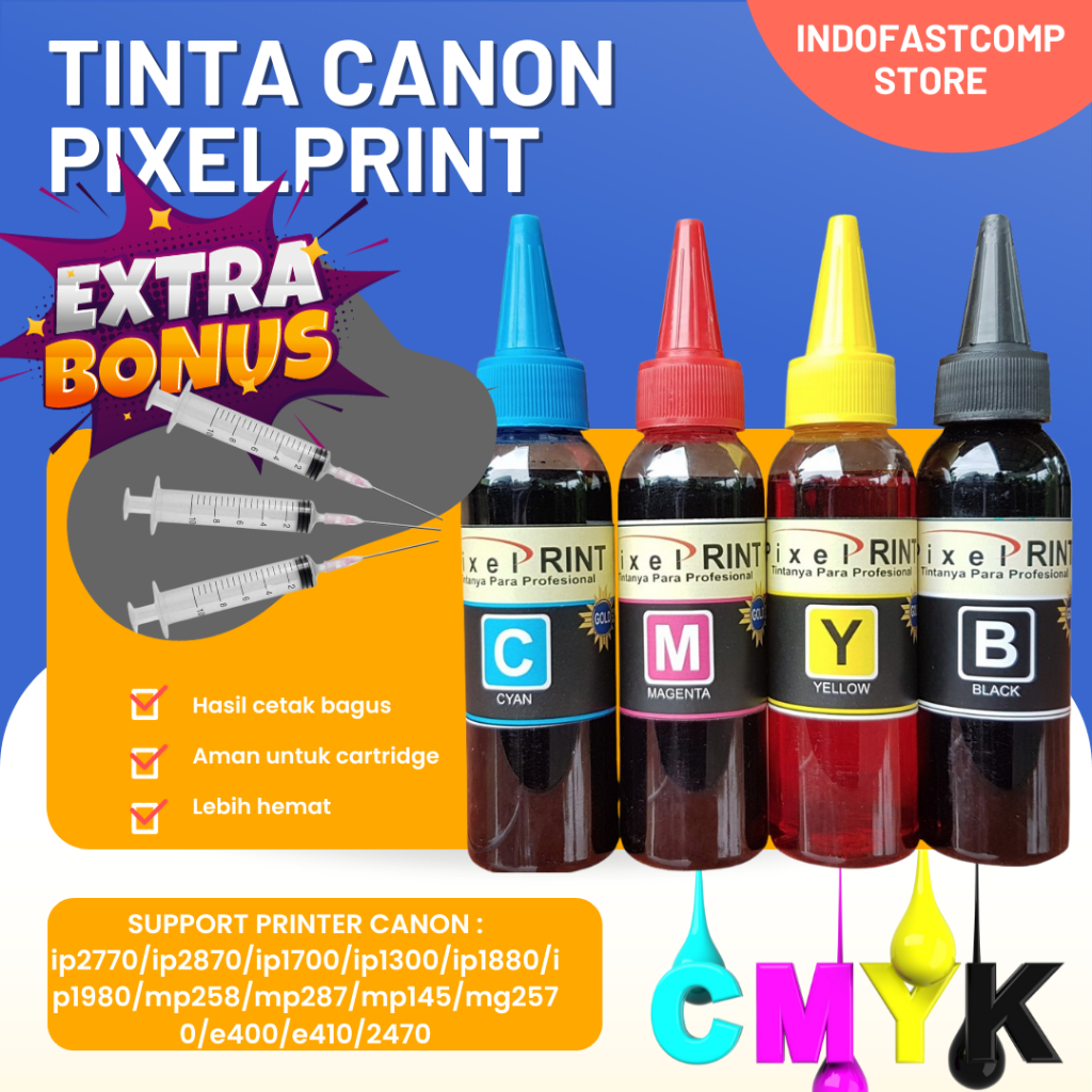 Tinta Canon Ip2770 Mp 287 IP1980 IP 2770 IP2780 IP2180 MP258 MP237 MP285 E410 E510 MG3570 G1000 G200
