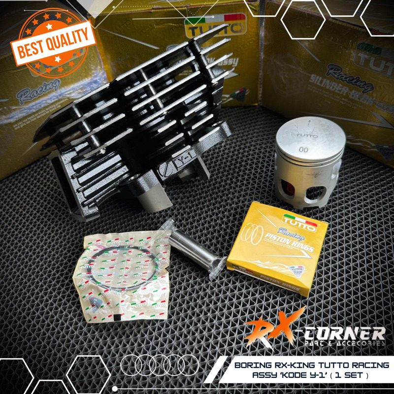 BLOK SEHER BORING SILINDER KIT RX KING RXK Y1 TUTTO RACING ORIGINAL