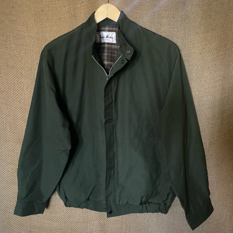 Safari Rookie Green Canvas Harrington Jacket Man
