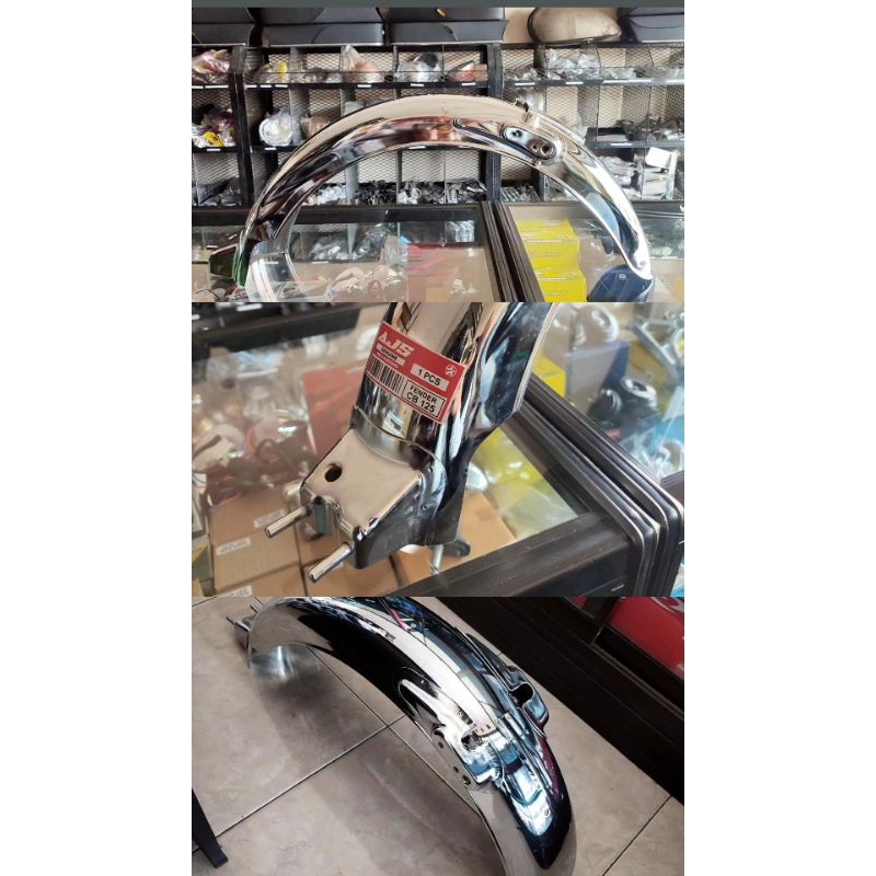 Spakbor belakang Honda CB100 CB125 merek AJS import slebor cb krom spakbor belakang cb krom pres chi