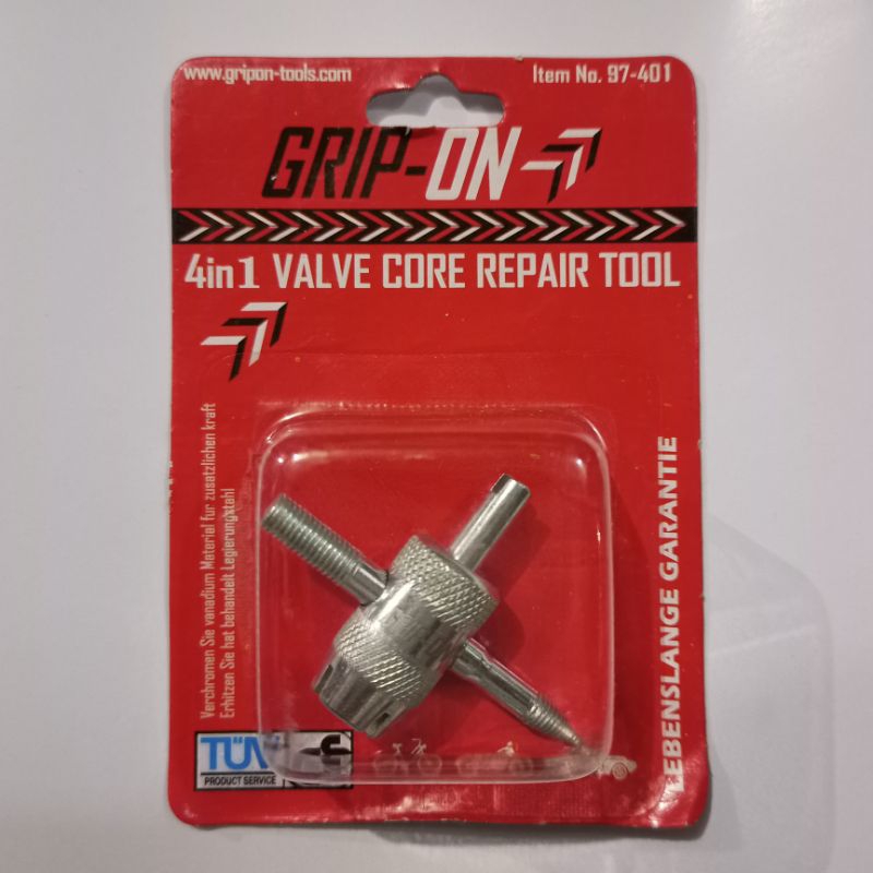 GRIP-ON Alat Pembuka Pentil Ban 4 in 1 Multifungsi Serbaguna | GripOn 4 in 1 Valve Core Repair Tool 
