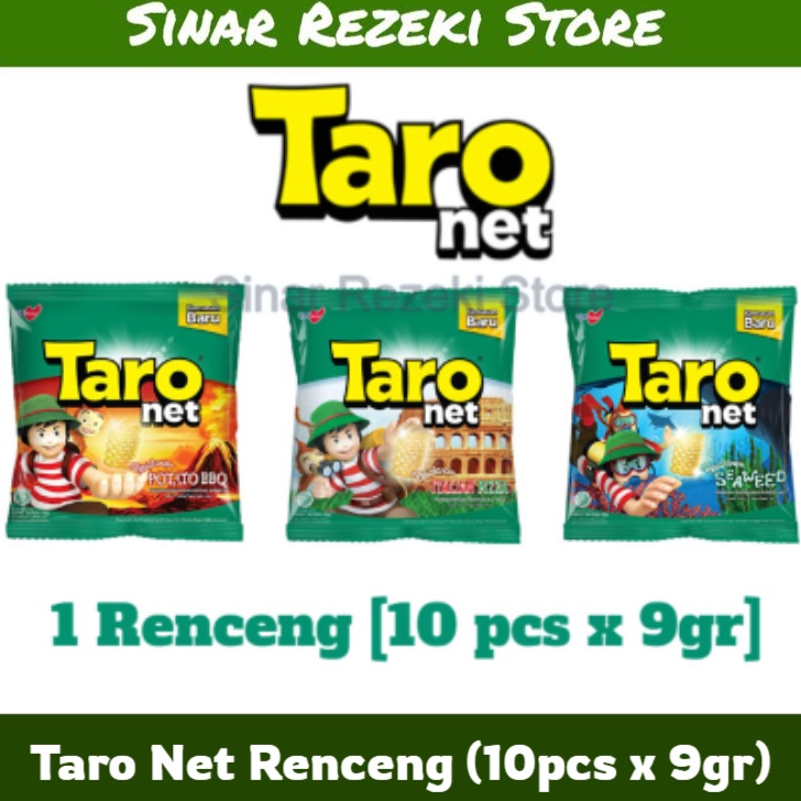 

modelTipe QBY496 Snack Taro Renceng 9gr x 1pcs Taro Net Renceng Ciki Taro
