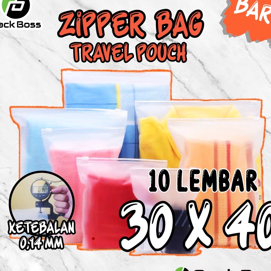 

Ready Stok KANTONG ZIPPER BAG TRAVEL POUCH 3x4 PLASTIK TRANSPARAN DOFF ADA RESLETING 1 LEMBAR