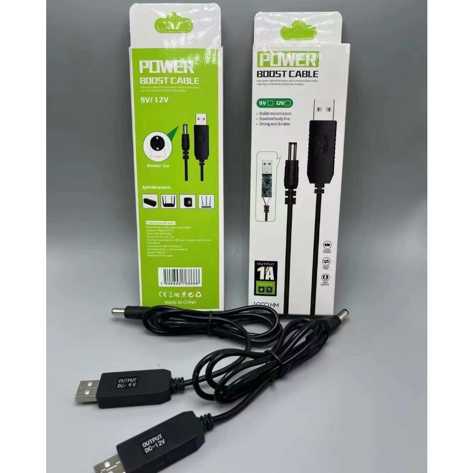 Model Terkini kabel data wifi modem 5V to 12V Kabel USB Powerbank To 12v Modem Router Telkomsel Orbi