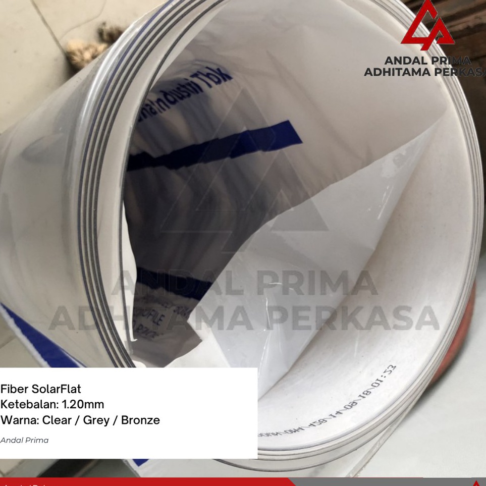 Paling Bagusm3M7y SolarFlat 1.2mm  Atap Fiber SolarTuff Solid  Solar Flat  Via JTR