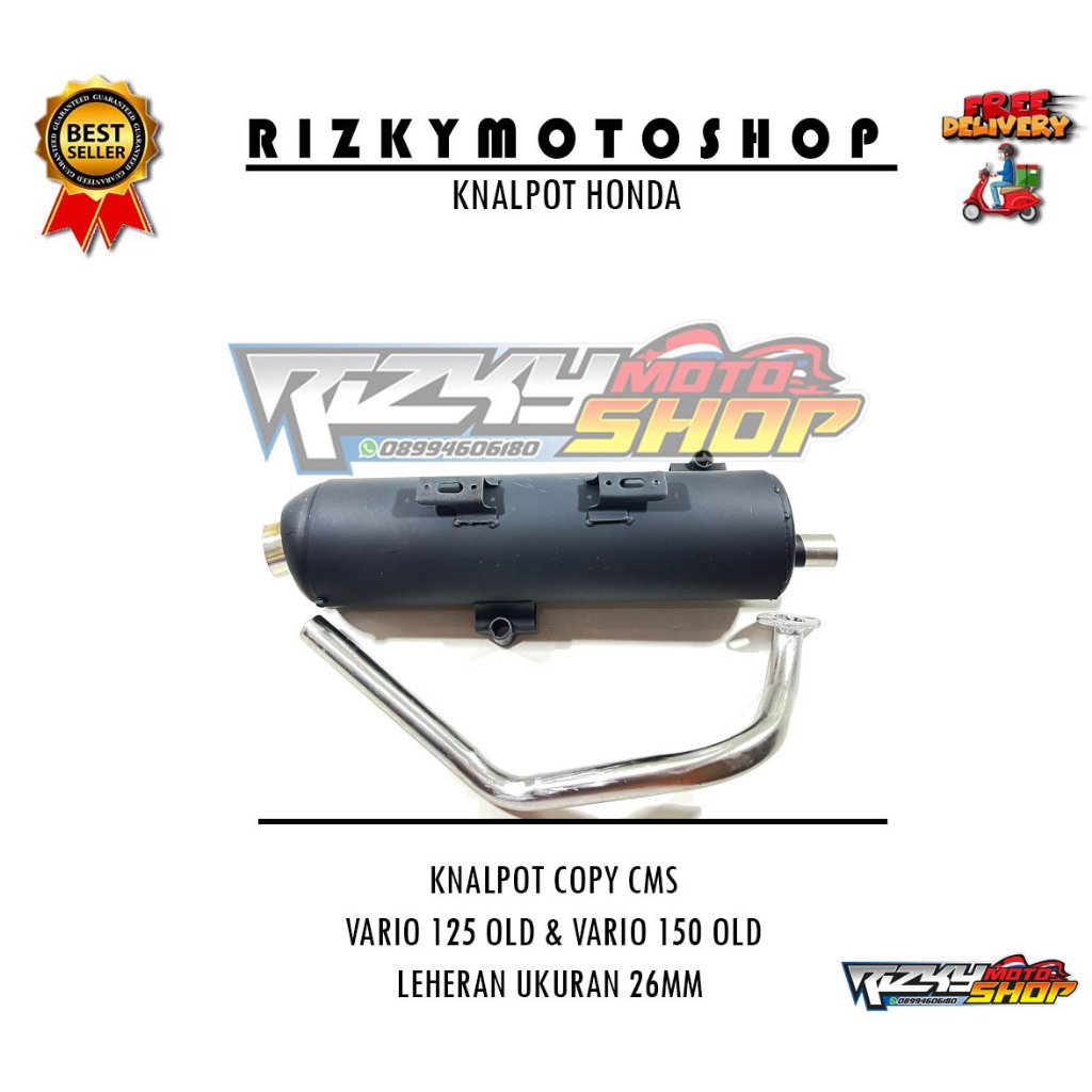 LIVE - KNALPOT COPY CMS VARIO 125/150 LED OLD & VARIO 125 BOHLAM ZRC / LEHERAN UKURAN 26 MM - KNALPO