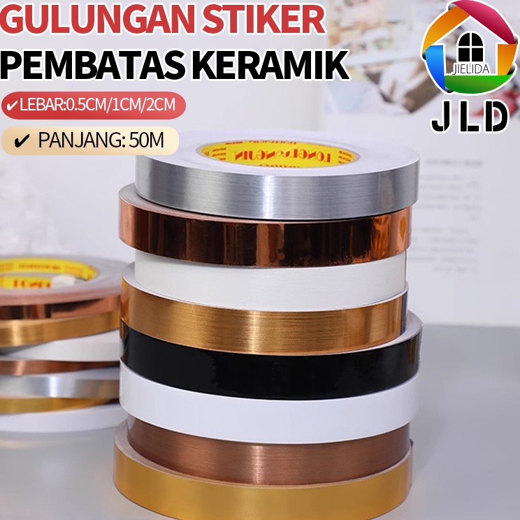 

Termurah JieLiDa 5meter gulungan stiker pembatas keramik lebar 5cm1cm2cm