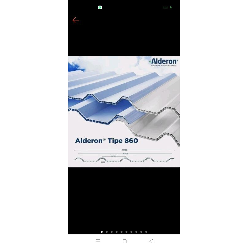 kanopi baja ringan atap alderon twinwall doble layer