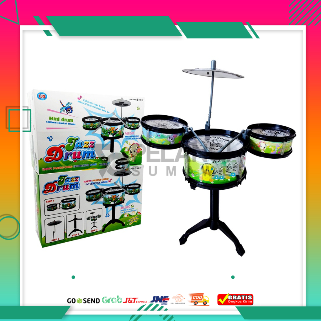 (COD) DRUM SET MINI / DRUM SET ANAK / JAZZ DRUM MINI / MAINAN DRUM SET