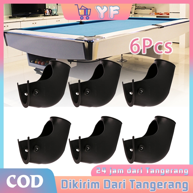 6Pcs Pocket Billiard 9 Feet Karet Pocket Meja Billiard