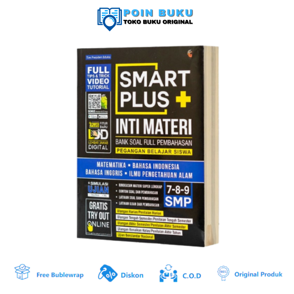 BUKU PELAJARAN SMP - SMART PLUS SMP/MTS INTI MATERI BANK SOAL FULL PEMBAHASAN