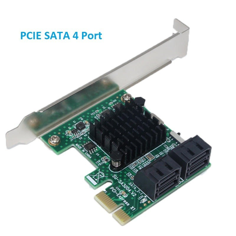 PCI Express PCIE SATA 3 6 GBPS Expansion Card 4 Port