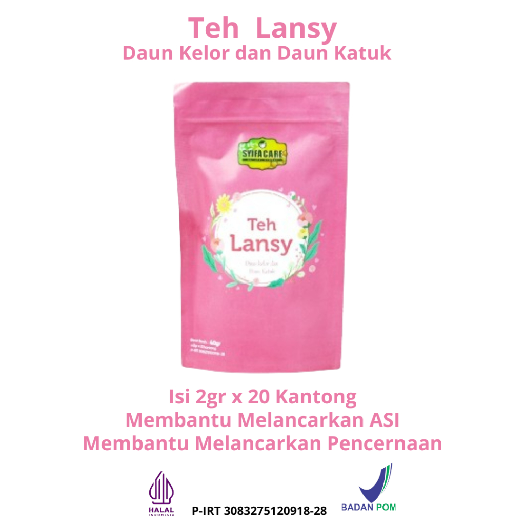 

Teh Lansy Syifacare Herbal Teh Celup Daun Kelor dan Daun Katuk Dengan Rempah Pilihan Bubuk Daun Kelor dan Daun Katuk
