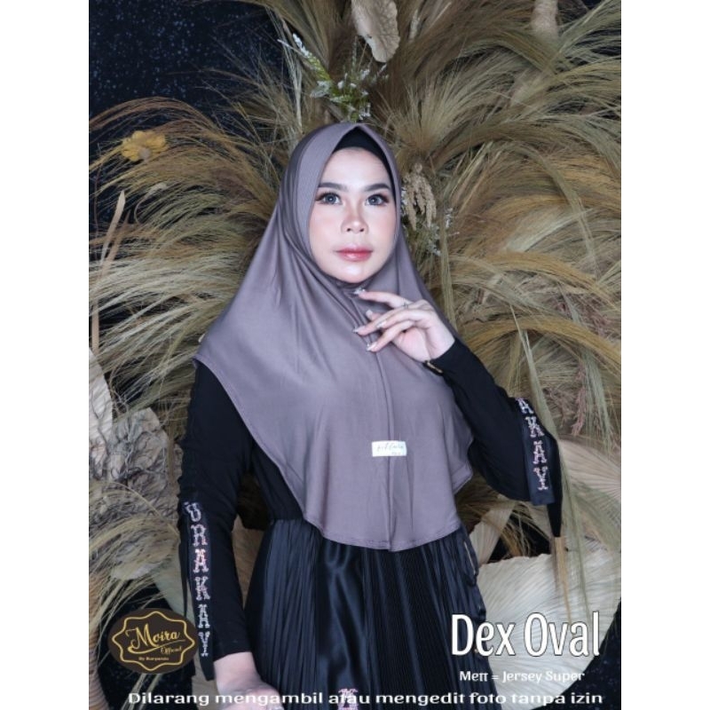 01 JILBAB INSTANT DAIILY DEX OVAL✔️ORIGINAL MOIRA BY BUNYAMIN✔️BAHAN JERSEY SUPER