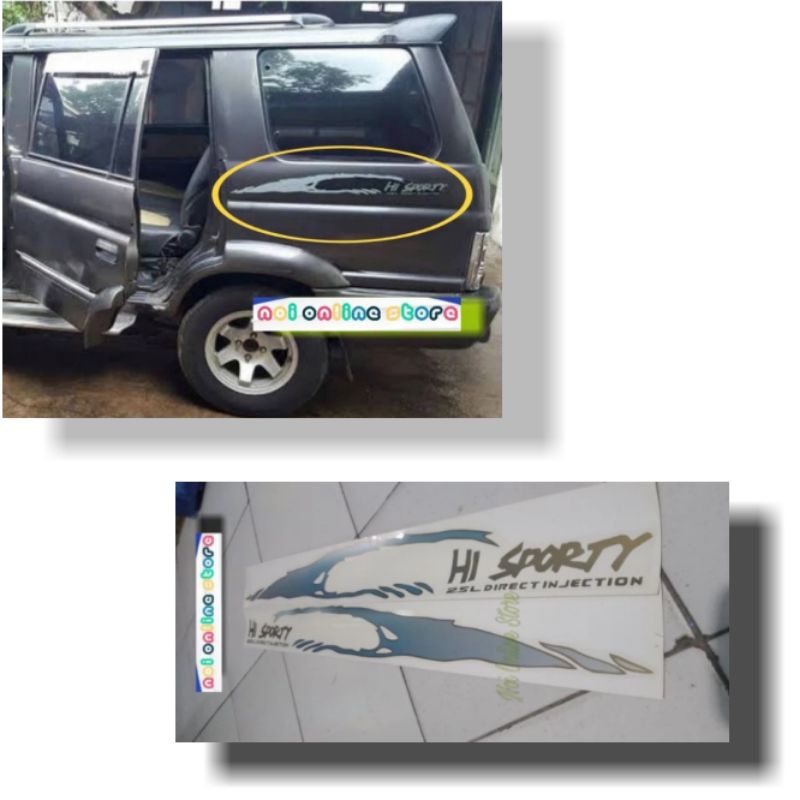 Sticker Hi sporty untuk Mobil Panther Hi sporty