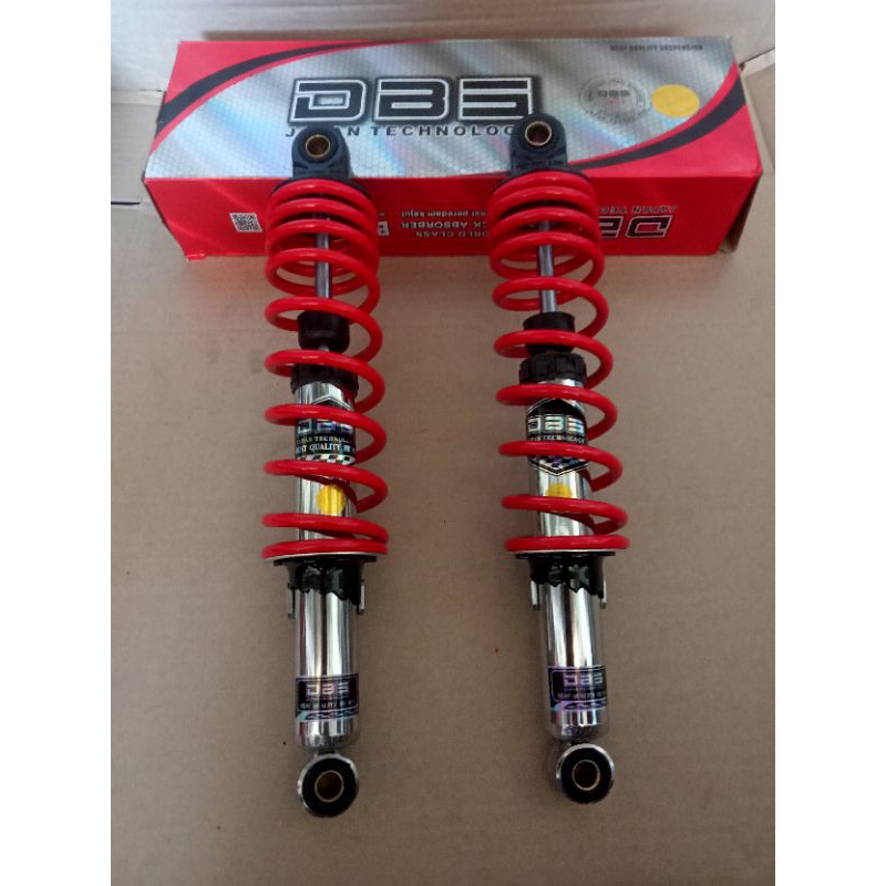 Sok shock shockbreaker belakang DBS ukuran 340mm merah/chrome