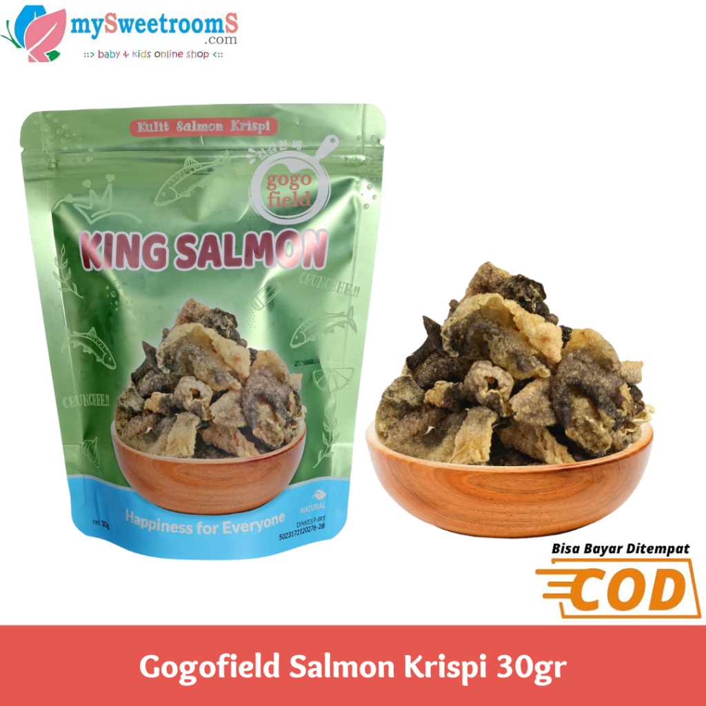 

Gogofield King Salmon Krispi 30gr ORIGINAL / Salmon Skin / Cemilan Kulit Salmon