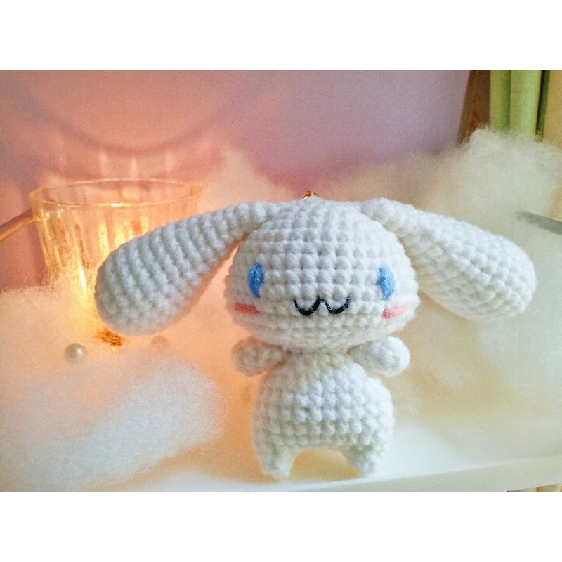 Crochet Cinnamoroll | Cinnamoroll Keychain | Cute Cinnamoroll | Gantungan Kunci Cinnamoroll | Sanrio