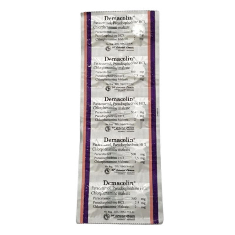 DEMACOLIN STRIP 10 TABLET