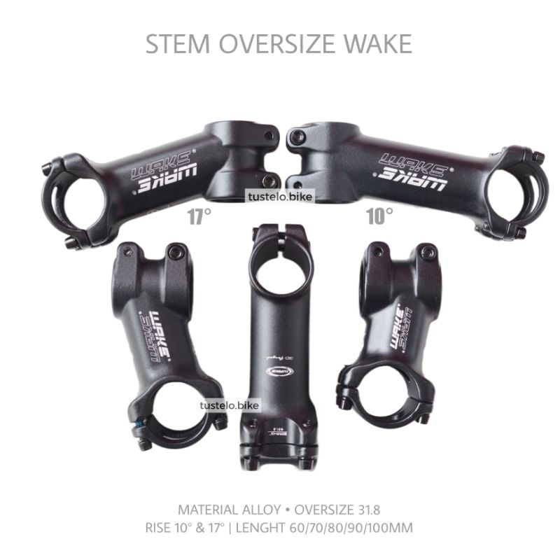 Stem Wake Alloy OS Stem Nunduk Fixie MTB Roadbike Oversize 31.8
