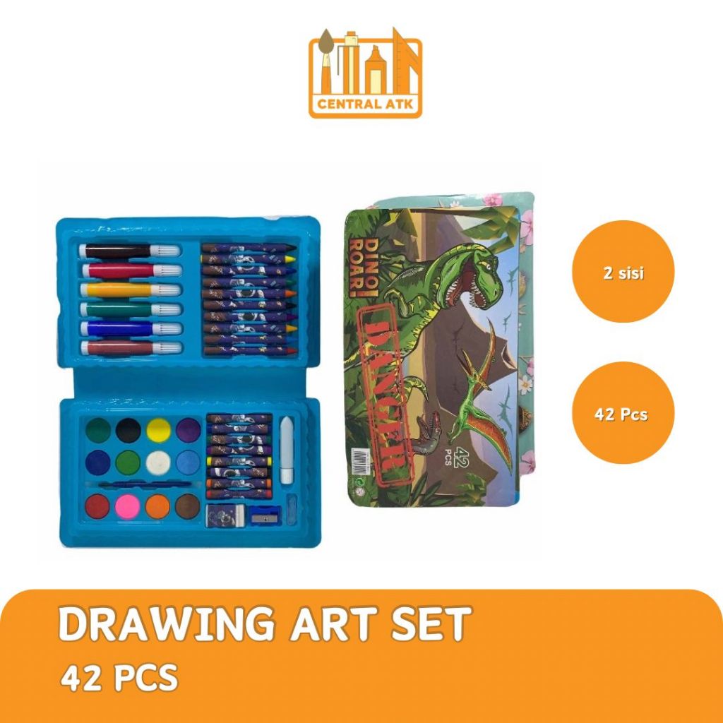 

DRAWING ART SET 42 PCS | PENSIL WARNA CRAYON ALAT MEWARNAI