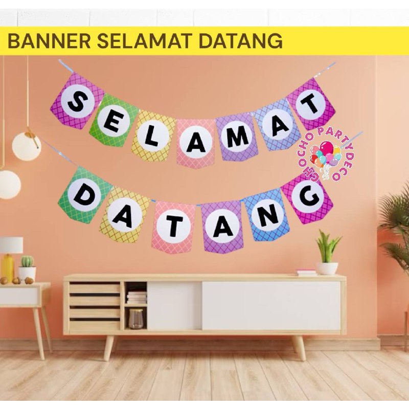 Bunting Flag SELAMAT DATANG / Banner Selamat Datang