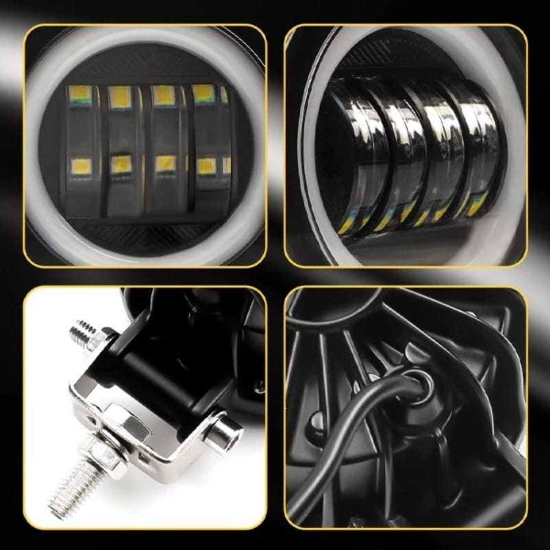 Lampu Tembak ANGEL Sorot LED DAYMAKER 3 MATA 2 MATA KOTAK BULAT UNIVERSAL