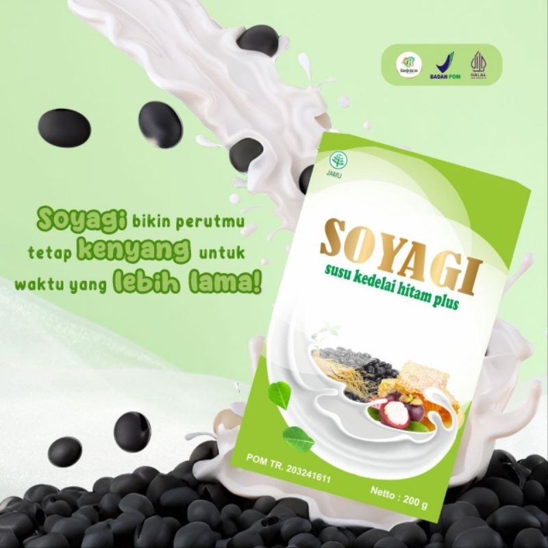 

SOYAGI Kedelai plus Herbal susu Diet pengganti makan, awet kenyang, Pelangsing, ampuh mengecilkan perut buncit.