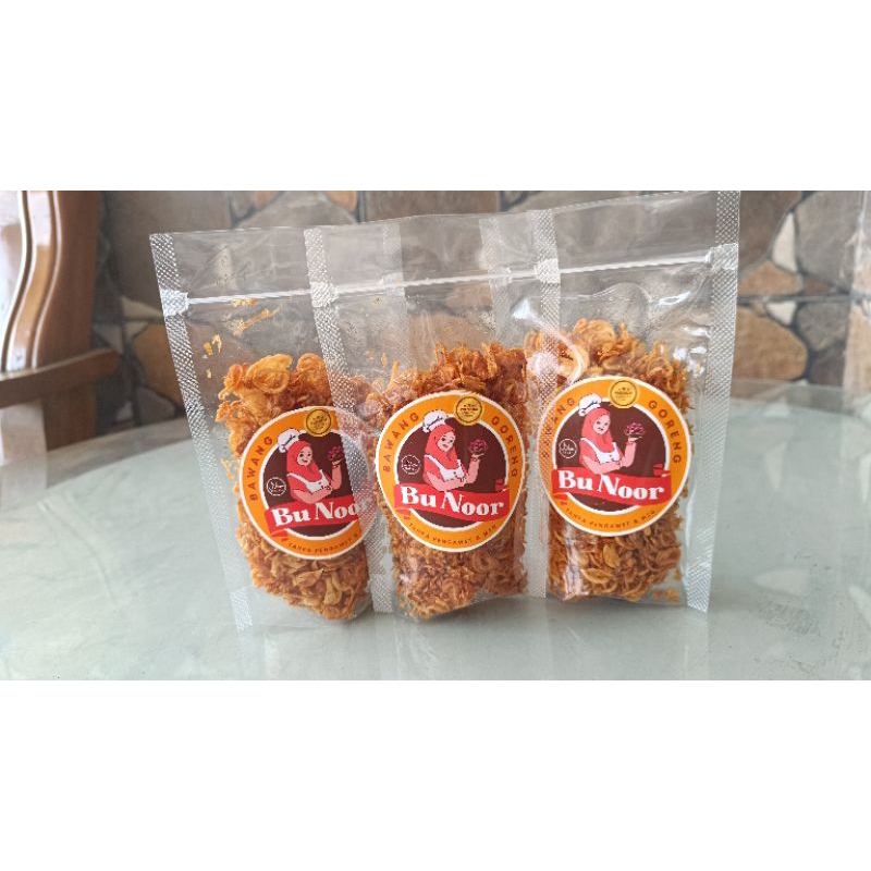 

Bawang Goreng Premium Bu Noor 100g