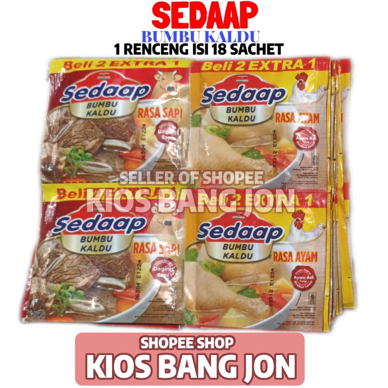 

Kaldu Sedaap 1 Renceng Isi 18 Sachet 9 Gram